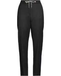 Eleventy - Charcoal Pants Wool, Cotton, Metallic Fiber, Polyamide - Lyst