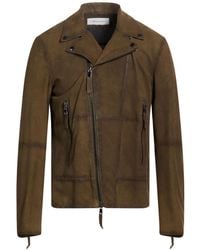 Bully - Khaki Jacket Leather - Lyst