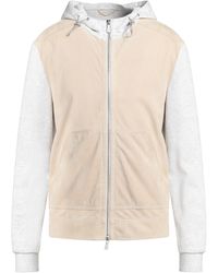 Eleventy - Sweatshirt Cotton, Polyamide, Lambskin - Lyst