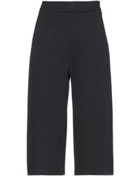 CROCHÈ Cropped Trousers - Black