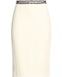 Ines De La Fressange Paris - Ivory Midi Skirt Cotton - Lyst