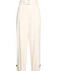 MSGM - Cream Pants Viscose, Polyester, Elastane - Lyst