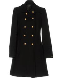 michael kors wool blend double breasted peacoat