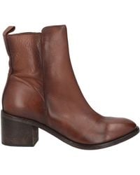 Moma - Dark Ankle Boots Leather - Lyst