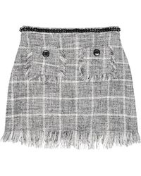 Elisabetta Franchi Minifalda - Gris