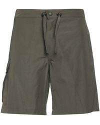 Roberto Collina - Military Shorts & Bermuda Shorts Polyester, Cotton - Lyst