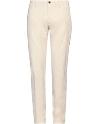 Incotex - Cream Pants Cotton, Elastane - Lyst