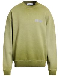 MSGM - Military Sweatshirt Cotton - Lyst
