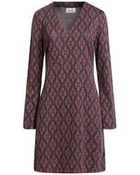 Niu - Mini Dress Viscose, Polyamide, Metallic Fiber, Elastane - Lyst