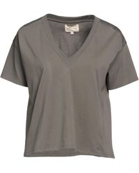 Natural Womens Tops Loulou Studio Tops - Save 42% Loulou Studio bau Velvet Jersey T-shirt in Brown 