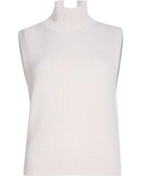 Dondup - Cream Turtleneck Wool, Cashmere - Lyst