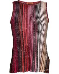 Missoni - Fuchsia Top Viscose, Polyamide, Metallic Fiber, Polyester, Elastane - Lyst