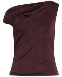 Rag & Bone - Burgundy Top Polyester, Elastane - Lyst