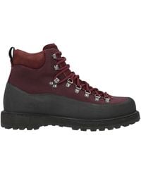 Diemme - Burgundy Ankle Boots Leather, Textile Fibers - Lyst
