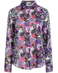 Camicettasnob - Shirt Viscose, Silk, Elastane - Lyst