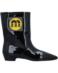 Miu Miu - Ankle Boots Patent Leather Black - 6.5 - Us - Lyst