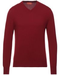 Herren Bekleidung Pullover und Strickware V-Ausschnitt Pullover Ballantyne Baumwolle Pullover in Rot für Herren 