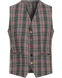 Daniele Alessandrini - Tailored Vest Viscose, Wool, Polyamide, Elastane - Lyst