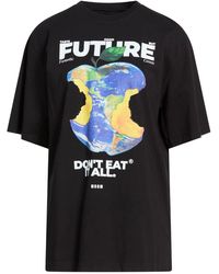MSGM - T-Shirt Organic Cotton - Lyst