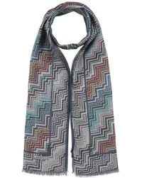 Missoni - Charcoal Scarf Modal, Silk - Lyst