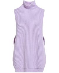 SOLOTRE - Lilac Turtleneck Cashmere - Lyst