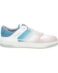 Santoni - Lace-Up Leather Sneakers - Lyst