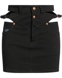 Versace Jeans Couture - Denim Skirt Cotton, Elastane - Lyst