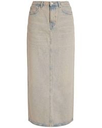 Samsøe & Samsøe - Denim Skirt Organic Cotton, Recycled Cotton - Lyst