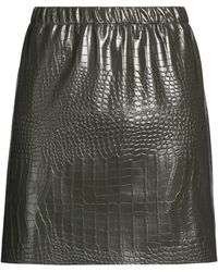 THE M.. - Military Mini Skirt Polyurethane, Polyester - Lyst