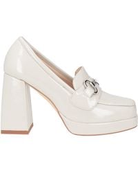 Exe' - Ivory Loafers Leather - Lyst