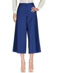 Armani Jeans Cropped Trousers - Blue
