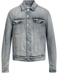 Herno - Platinum Denim Outerwear Cotton - Lyst