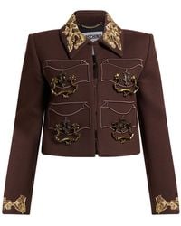 Moschino - Jacket Polyester, Virgin Wool, Polyamide, Elastane - Lyst