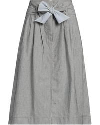 Sessun - Midi Skirt Cotton, Elastane - Lyst
