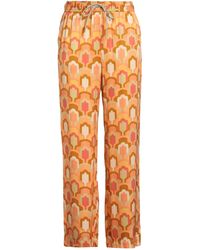 SEVENTY VENEZIA - Apricot Pants Viscose - Lyst