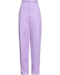 Indress - Lilac Pants Cotton - Lyst