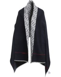 Valentino Andere materialien poncho in Schwarz Damen Bekleidung Pullover und Strickwaren Ponchos und Ponchokleider 
