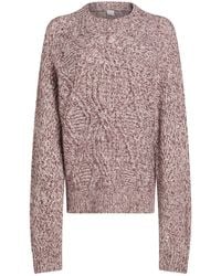 Eleventy - Plum Sweater Wool, Cashmere, Mohair Wool, Polyamide, Metal Fiber - Lyst