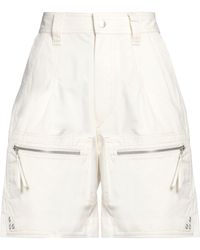 Isabel Marant - Ivory Shorts & Bermuda Shorts Cotton - Lyst