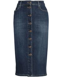 Shaft - Denim Skirt Cotton, Elastane - Lyst