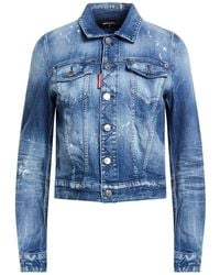 DSquared² - Denim Outerwear Cotton, Elastane - Lyst
