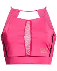 EA7 - Fuchsia Top Polyester, Elastane, Polyamide - Lyst