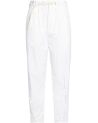 White Sand - Pants Cotton, Elastane - Lyst