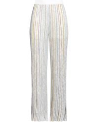 Missoni - Ivory Pants Viscose, Polyamide, Polyester, Cupro - Lyst
