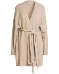 Alpha Studio - Cardigan Alpaca Wool, Recycled Polyamide, Polyamide, Ovine Leather - Lyst