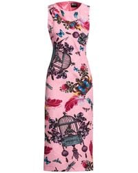 Versace Jeans Couture - Midi Dress Polyester, Elastane - Lyst