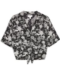 TOPSHOP Chemise - Noir