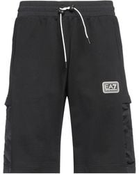 EA7 - Shorts & Bermuda Shorts Cotton, Polyamide - Lyst