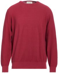 FILIPPO DE LAURENTIIS - Burgundy Sweater Cotton - Lyst