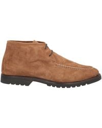 Andrea Ventura Firenze - Khaki Ankle Boots Leather - Lyst